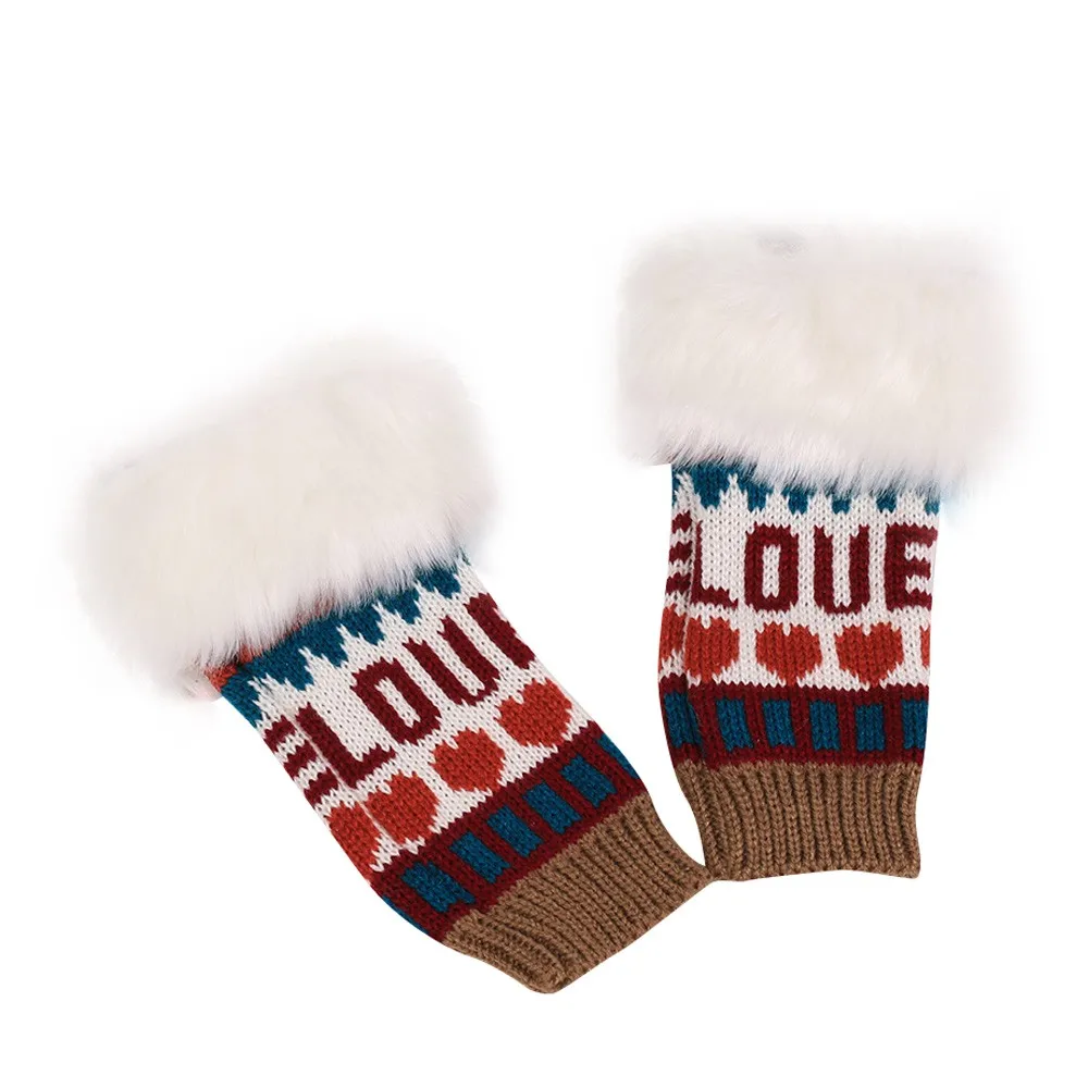 2018 Новая мода повседневное трикотажные вязаные перчатки без пальцев зимние