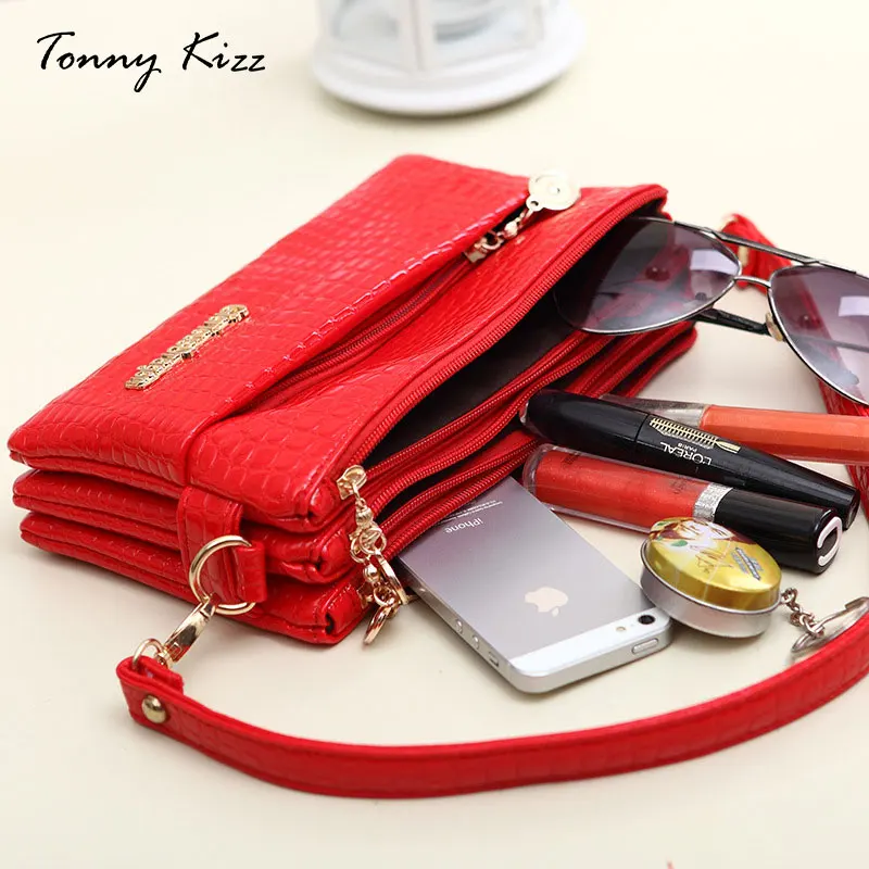 Tonny Kizz small crossbody bags for women large capacity shoulder alligator prints luxury messenger designer clutch | Багаж и сумки
