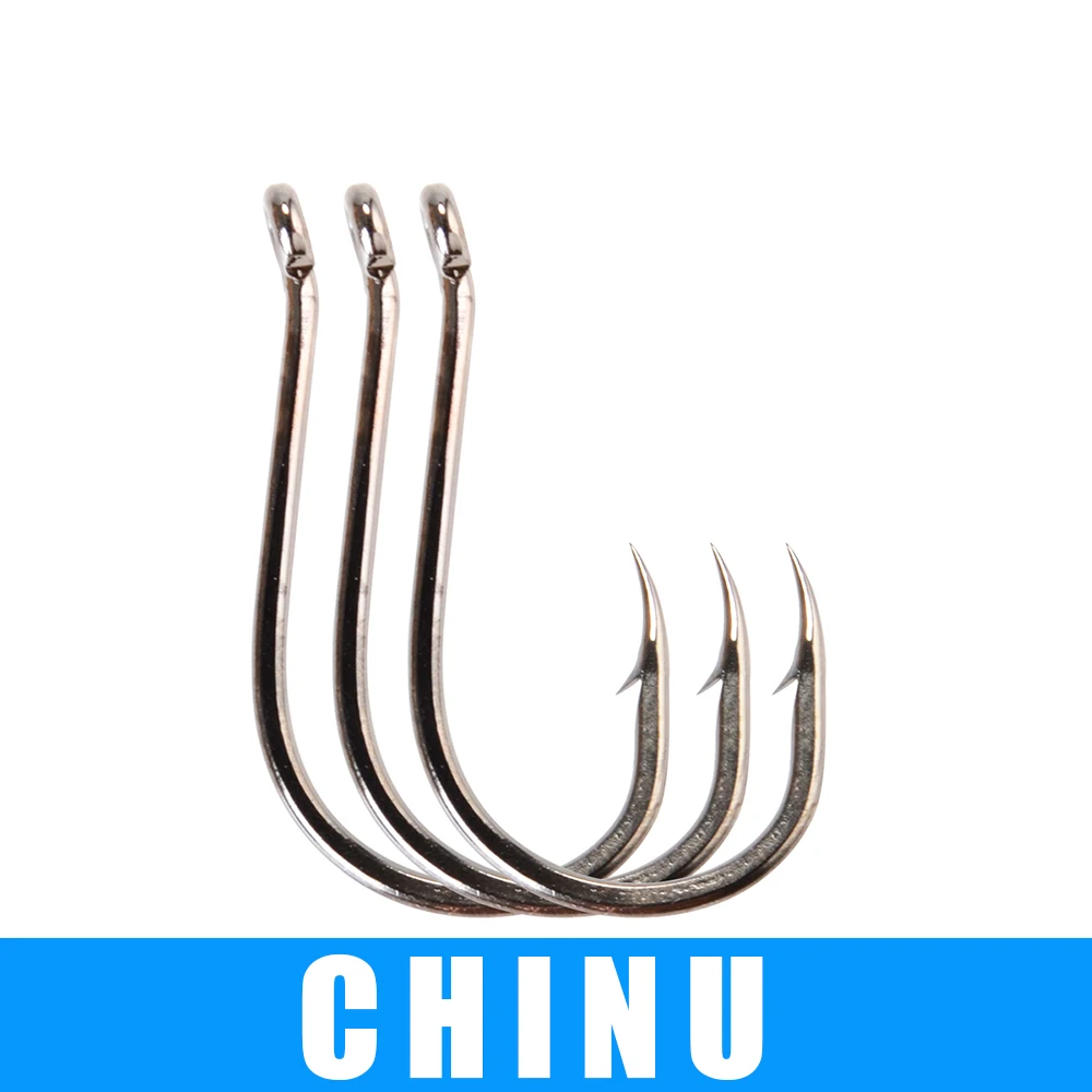 1 упаковка рыболовных крючков CHINU Размер #1 0 #2 #3 #4 #6 #8 #10 #12 #14 # крючок с бородкой