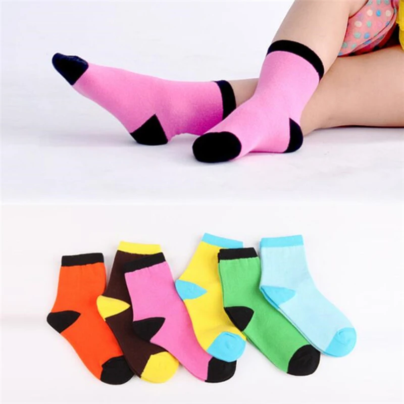 20 пар/лот демисезонные носки высокого качества для девочек хлопковые ярких