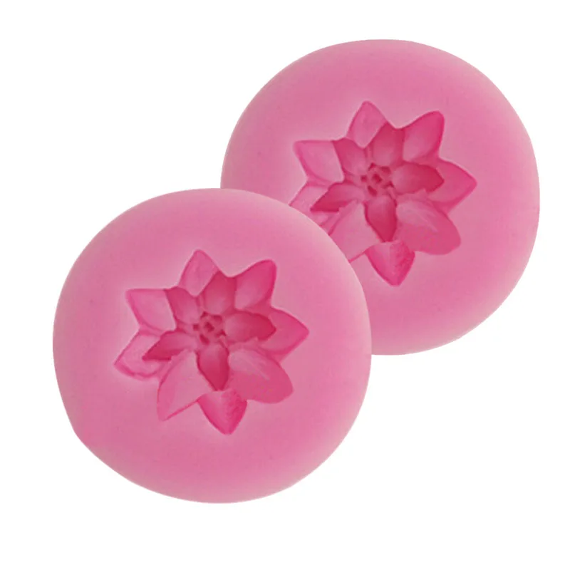 1 шт. новый цветок лотоса форма силиконовая шоколадный помадка торт украшение