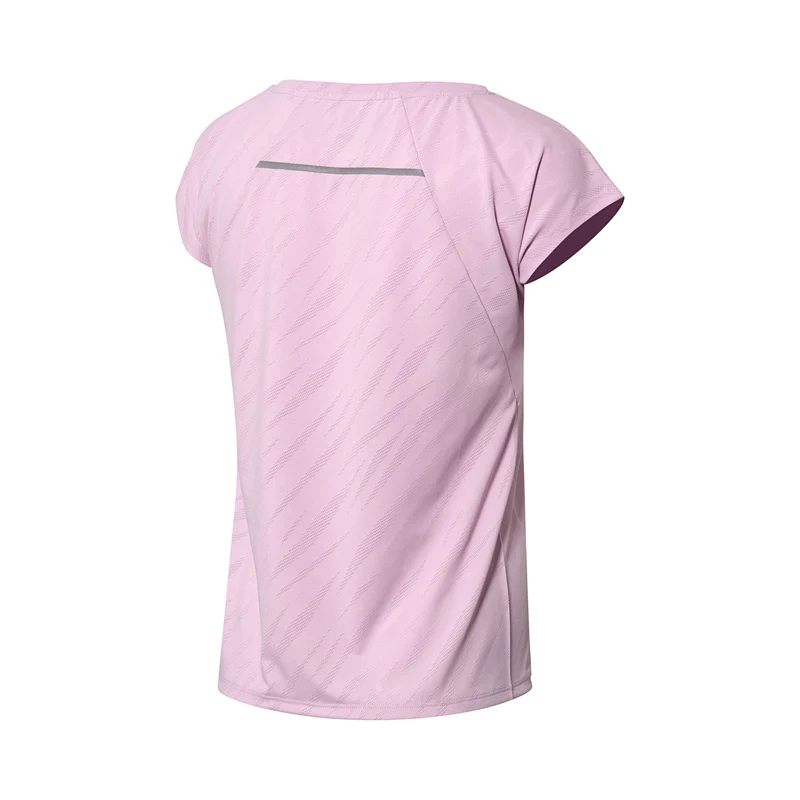 Женская футболка для бега Li Ning Классическая из 91% полиэстера 9% спандекса с