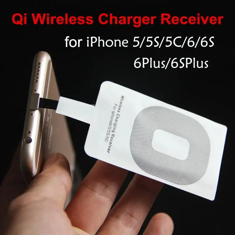 Новое Qi Беспроводное зарядное устройство приемник карта для Apple iPhone 6 Plus Mini Retina 8 Pin