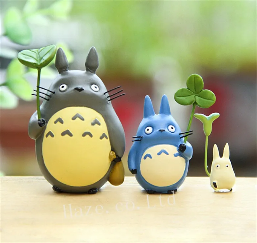 3 шт. студия Ghibli Тоторо каучуковая фигурка Коллекционная фигурка