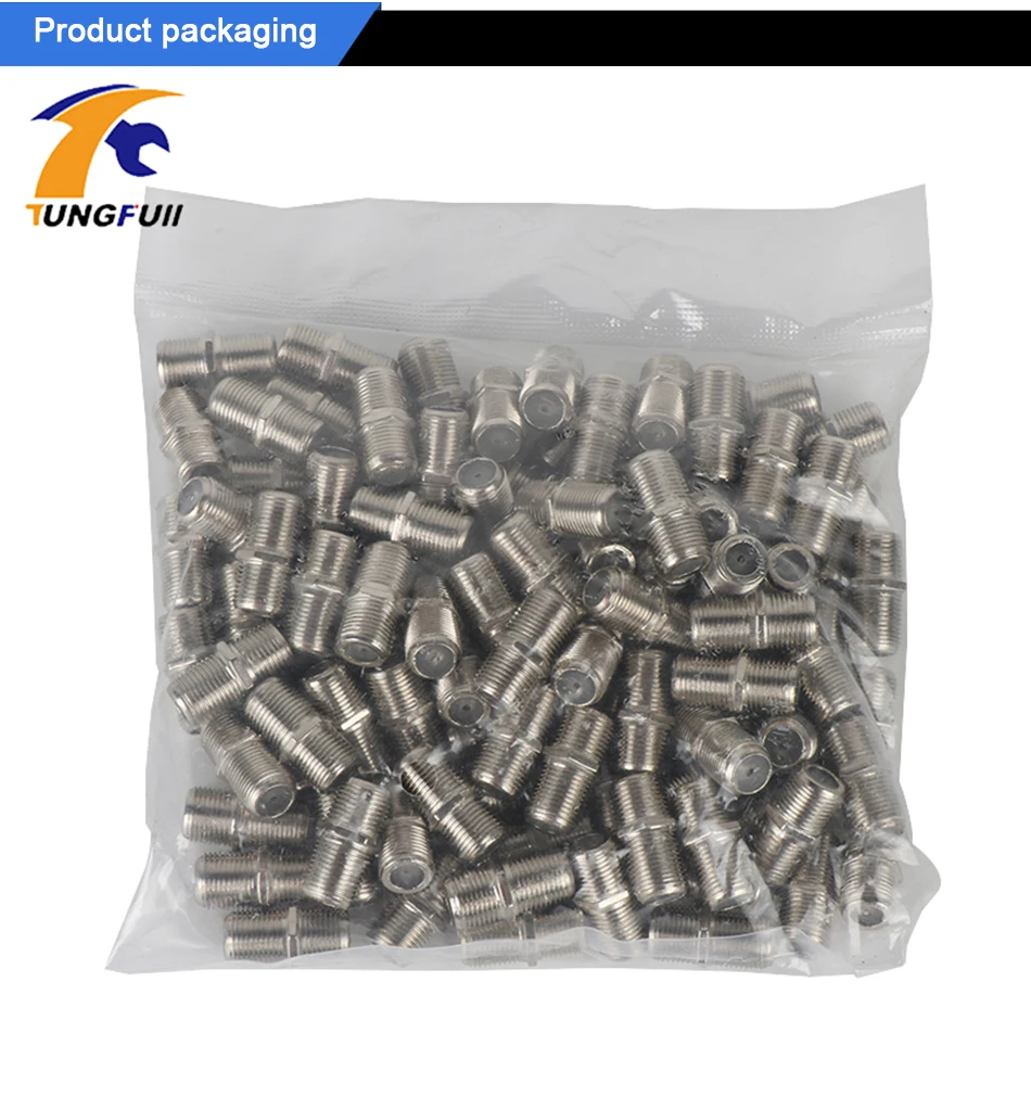 Tungfull и практичный 100 шт. F Тип UHF муфта адаптер разъем F Разъем RG6 RG59 коаксиальный кабель для ТВ сети