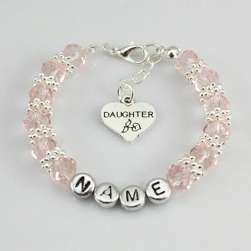 Новинка персонализированный браслет с именем для девочек на день рождения