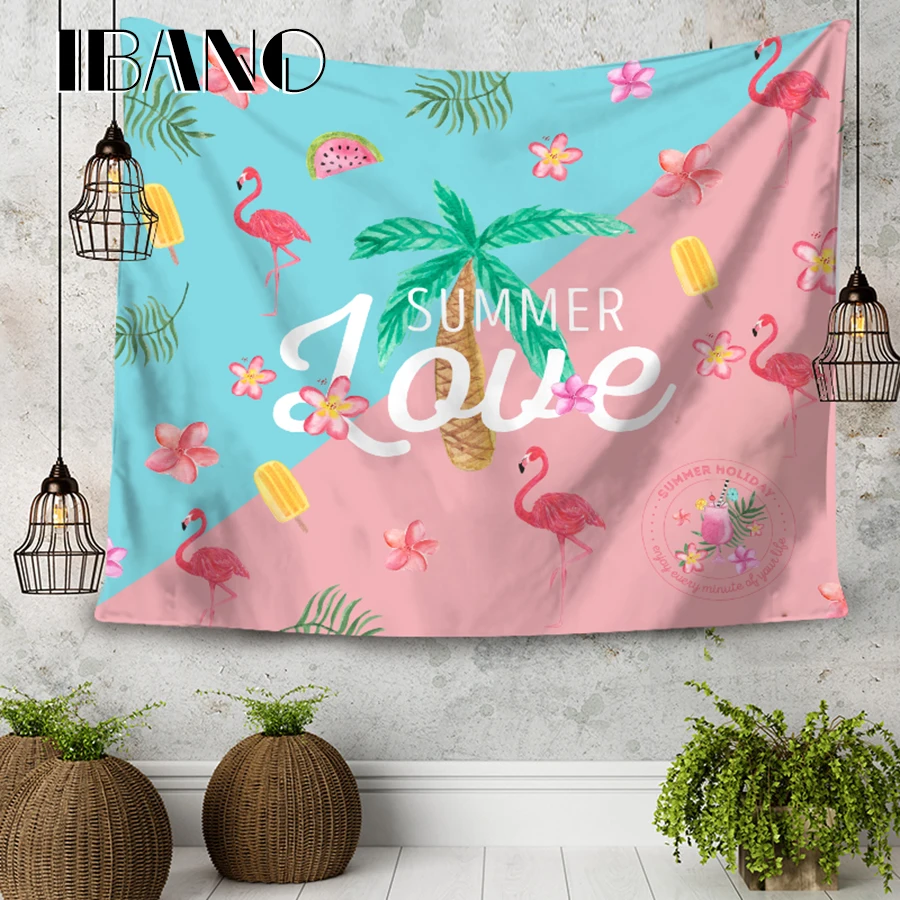 

IBANO Flamingo Mandala Tapestry Wall Art Hanging India Mandalas Blanket Home Decoration for Bedroom Dorm Yoga Mat Tablecloth