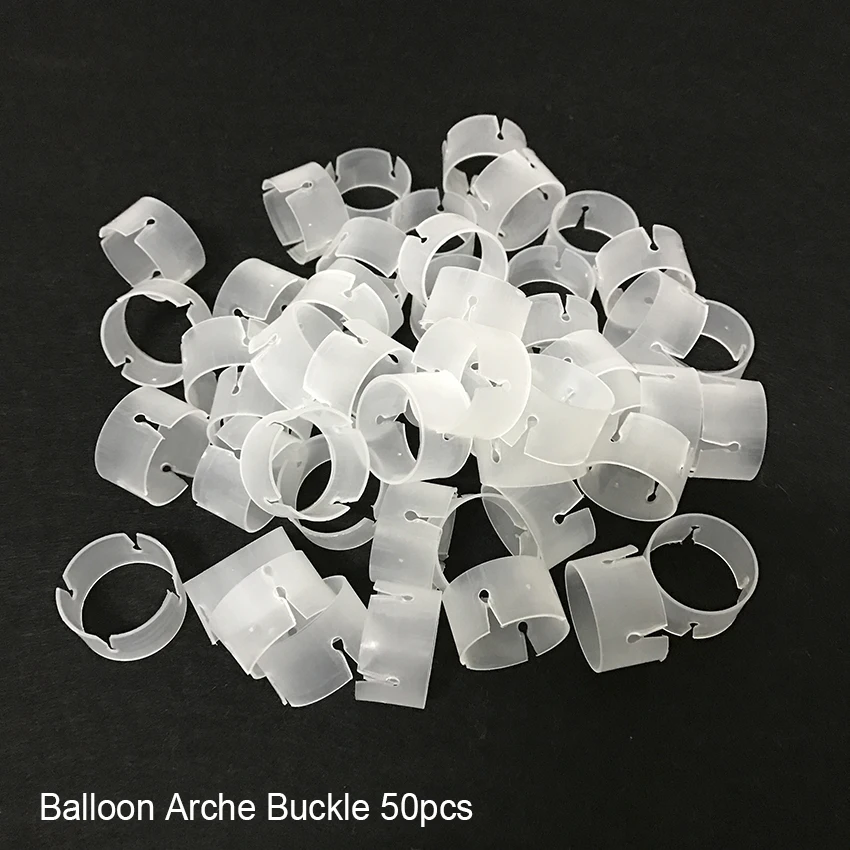 50pcs Arch buckle Баллоны и аксессуары пластиковая цепочка для воздушных шаров Шар АРКА свадебное украшение день рождения украшения фон шар колонна - Цвет: 50pcs Arch buckle