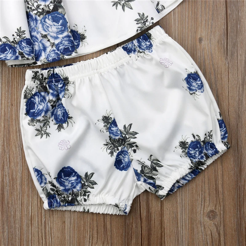 Летняя одежда для новорожденных девочек футболка + шорты комплект одежды | Мать и