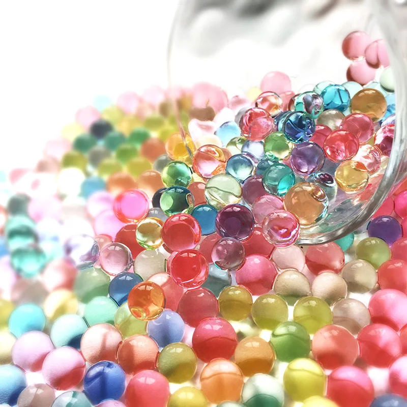 600 частиц/партия бусины желе в форме жемчуга|water beads mud grow|pearl shaped crystal soilcrystal soil |