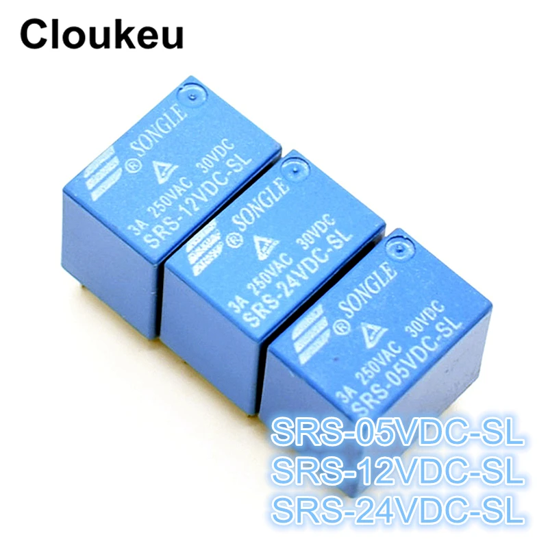 

100pcs Relay DIP6 SRS-05VDC-SL SRS-12VDC-SL SRS-24VDC-SL 10A 4100F