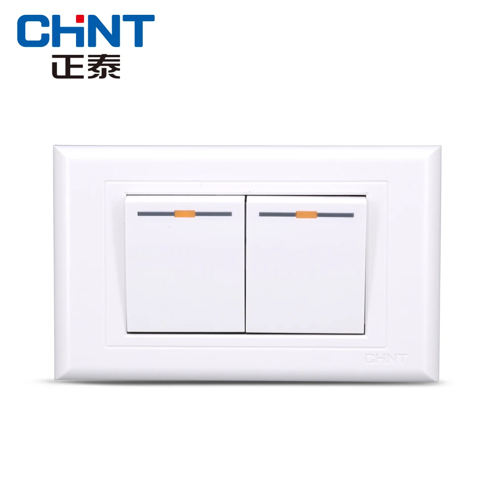 CHINT Illuminated Switch 118 Type Panel NEW5G Two Gang Way Panel|panel switch|panelswitch |