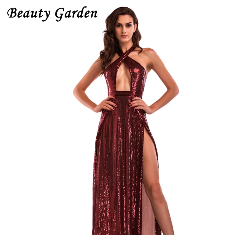 Красота сад Мода Твердые Bodycon платье без рукавов сексуальное с лямками вечерние