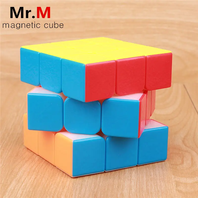 Shengshou Mr M 3x3x3 Магнитный магический скоростной куб без наклеек матовая поверхность профессиональные магниты головоломка cubo magico развивающая игрушка