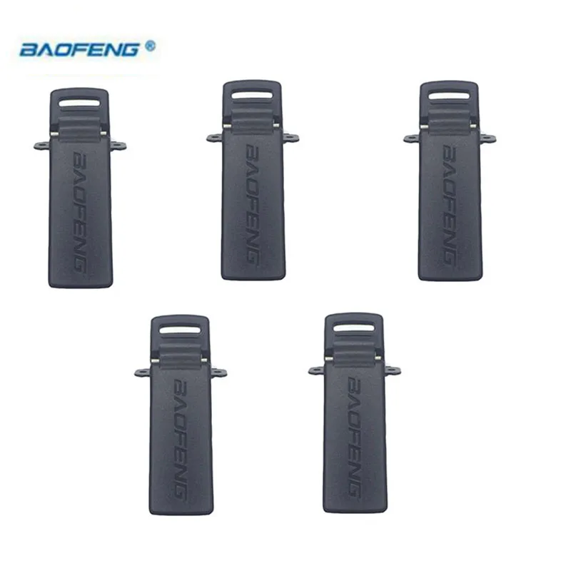 Оригинальный черный зажим для задней панели BaoFeng ременной Baofeng 5r UV 5RE plus 5ra