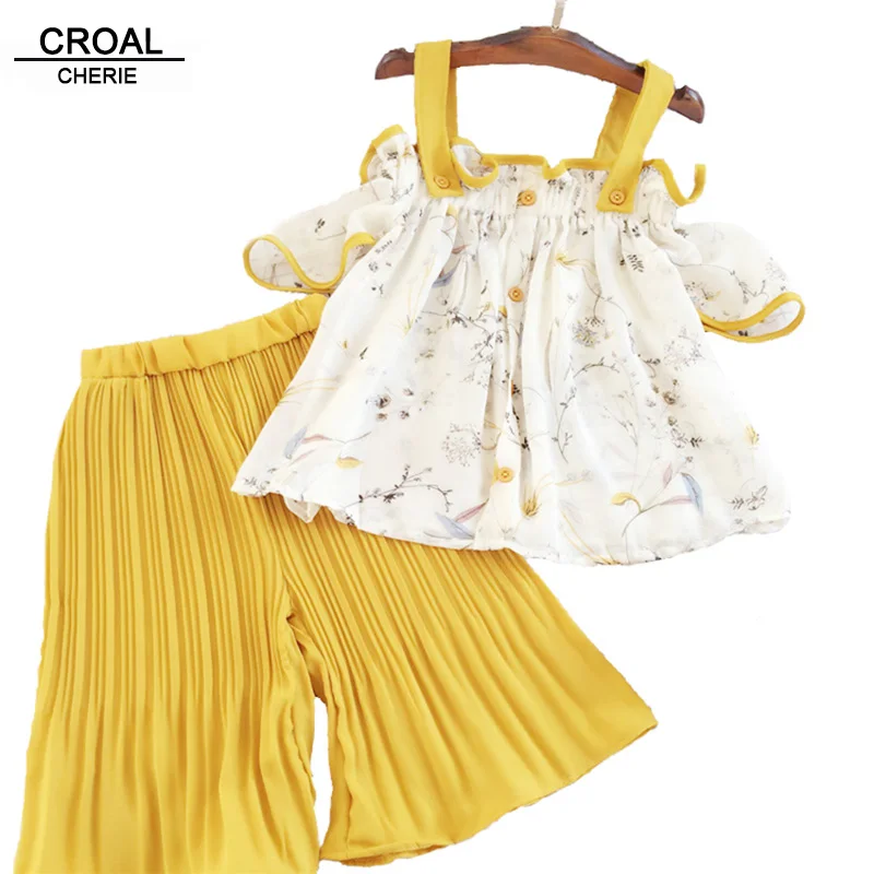 2 шт. шифоновый комплект одежды для девочек 90 130 см|fashion girl clothing|girls clothinggirls fashion clothing