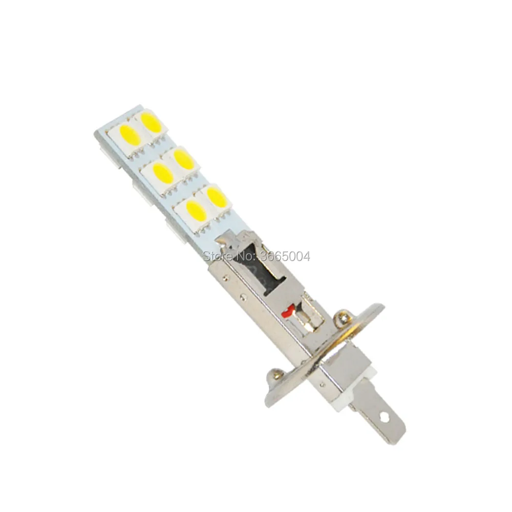 10 шт. Авто H1 H3 12 5050 SMD светодиодный чистый белый фары Противотуманные лампы DC 12V 1 5