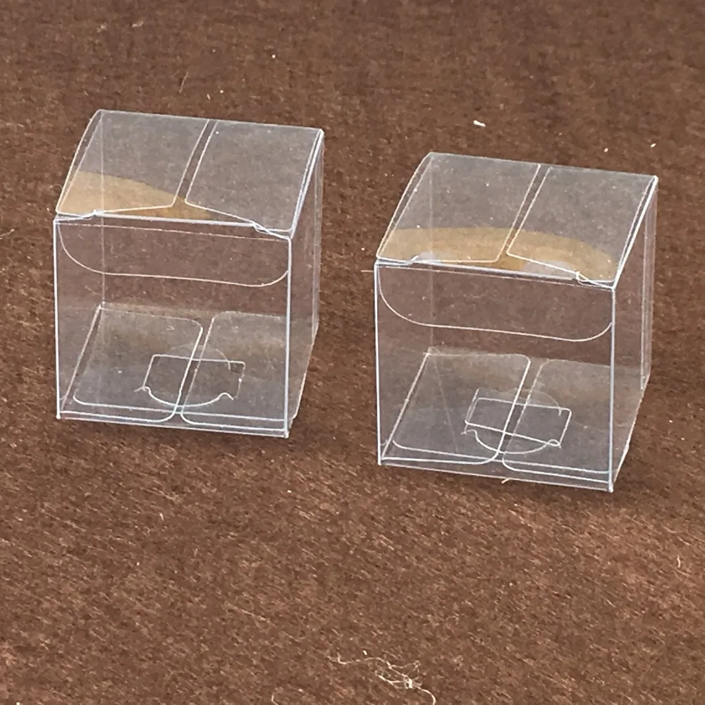 50pcs 15*15*15cm simple Clear Wedding PVC Box Gift Craft display small Jewelry packing holder Transparent plastic boxes | Дом и сад