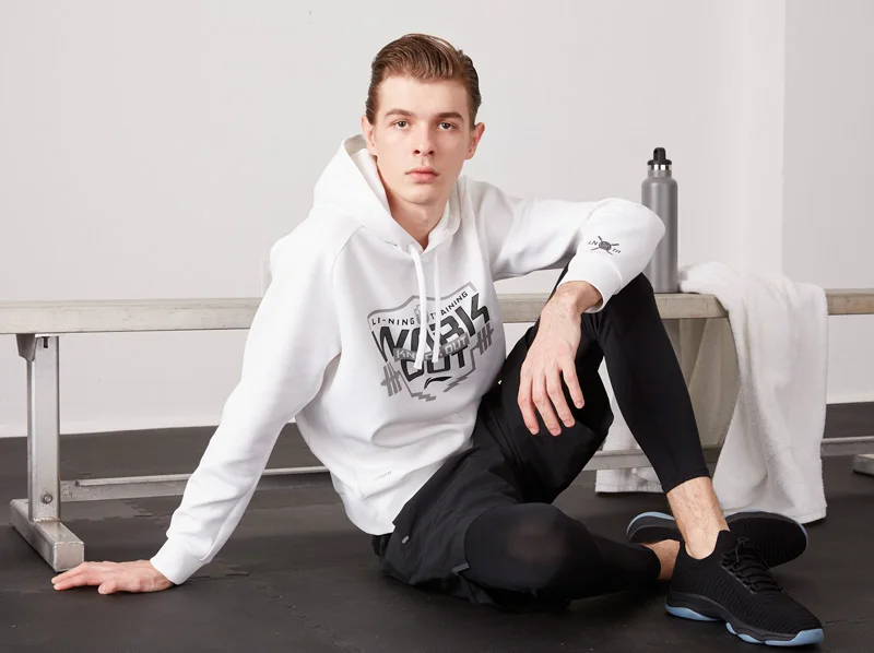 Li-Ning/Мужская обувь для тренировок; дышащая подкладка на подкладе; спортивная обувь из монопряжи; кроссовки с носком; AFJN017 YXX035