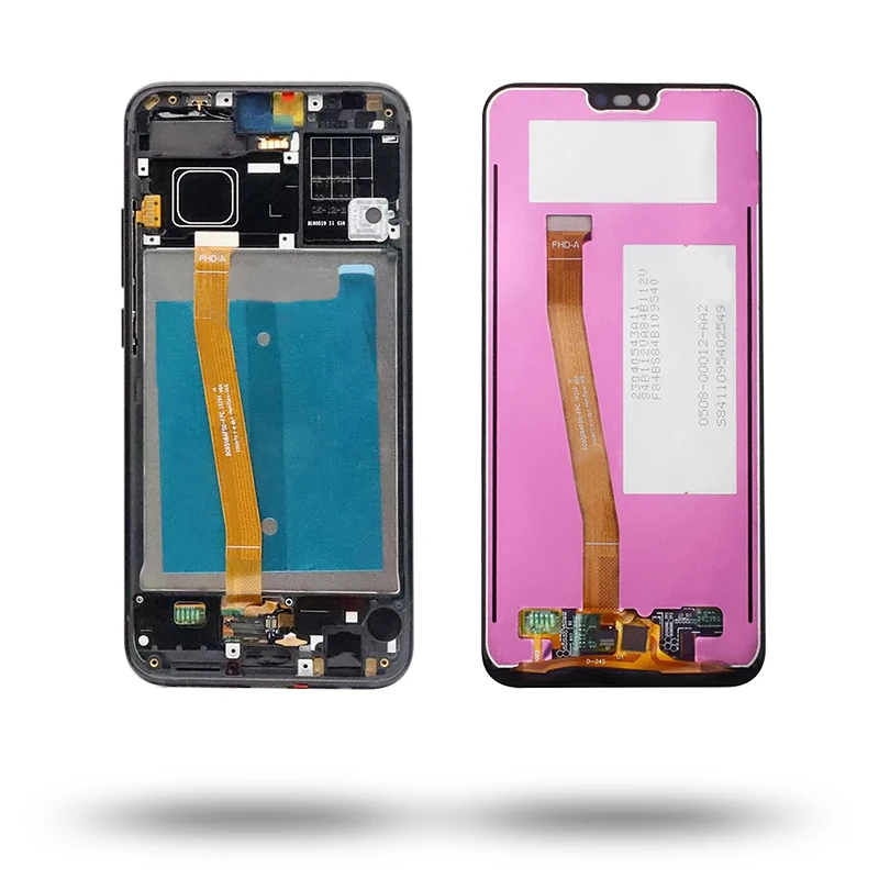 Дисплей для huawei Honor 10, ЖК-COL-L29, COL-L09, ЖК-дисплей, дигитайзер, с отпечатком пальца, для Honor 10, дисплей с рамкой