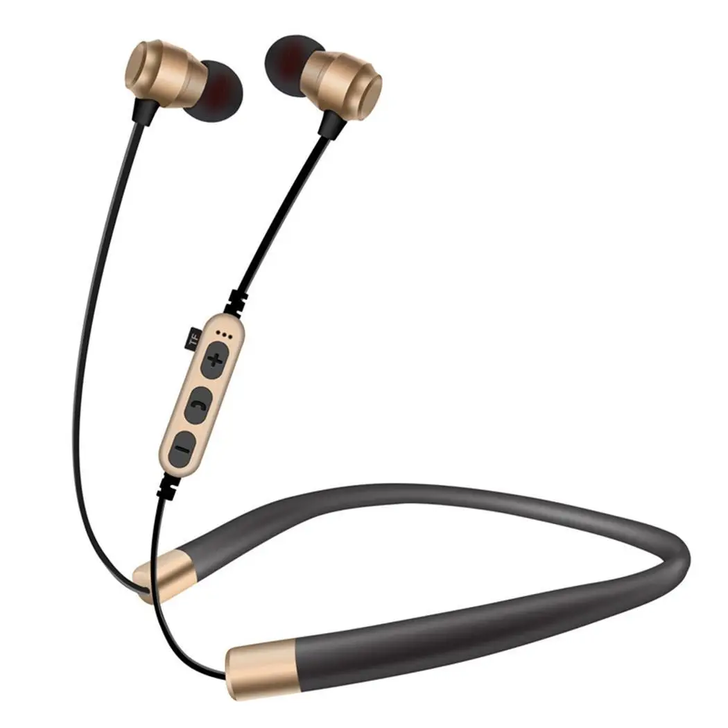 Bluetooth наушники беспроводные Спортивные Поддержка TF/SD карты микрофон для iPhone Huawei