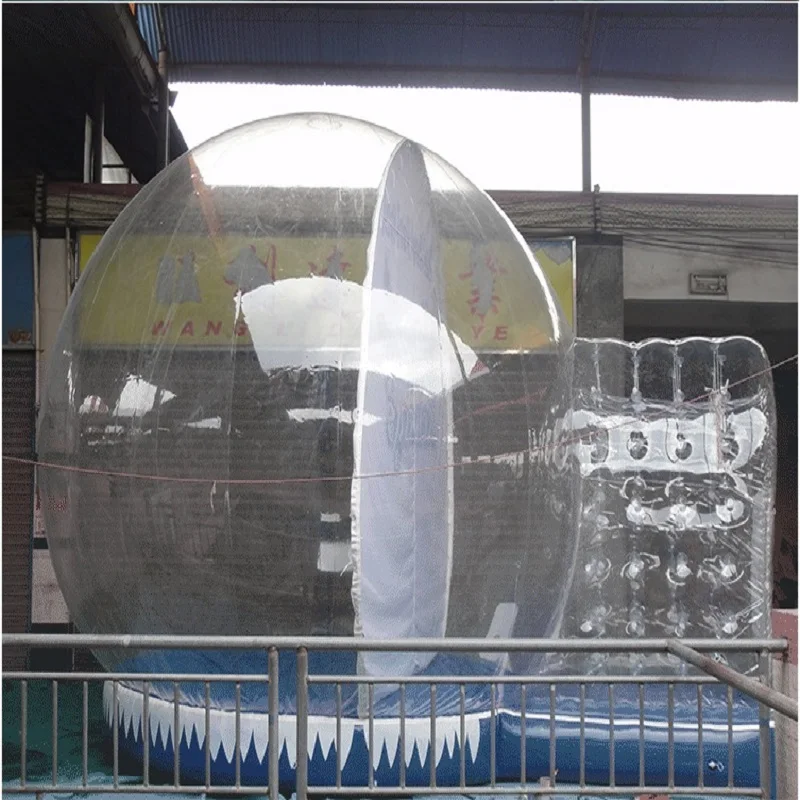 Надувной шар-Снежинка или надувной снежный купол диаметром 2 м шар для выставки