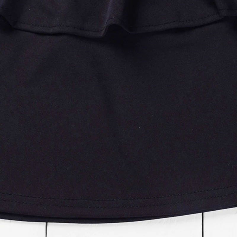 SHEIN/детская блузка с рюшами для маленьких девочек; штаны в полоску; комплект из двух предметов; детская одежда; коллекция года; сезон весна; детская одежда с длинными рукавами