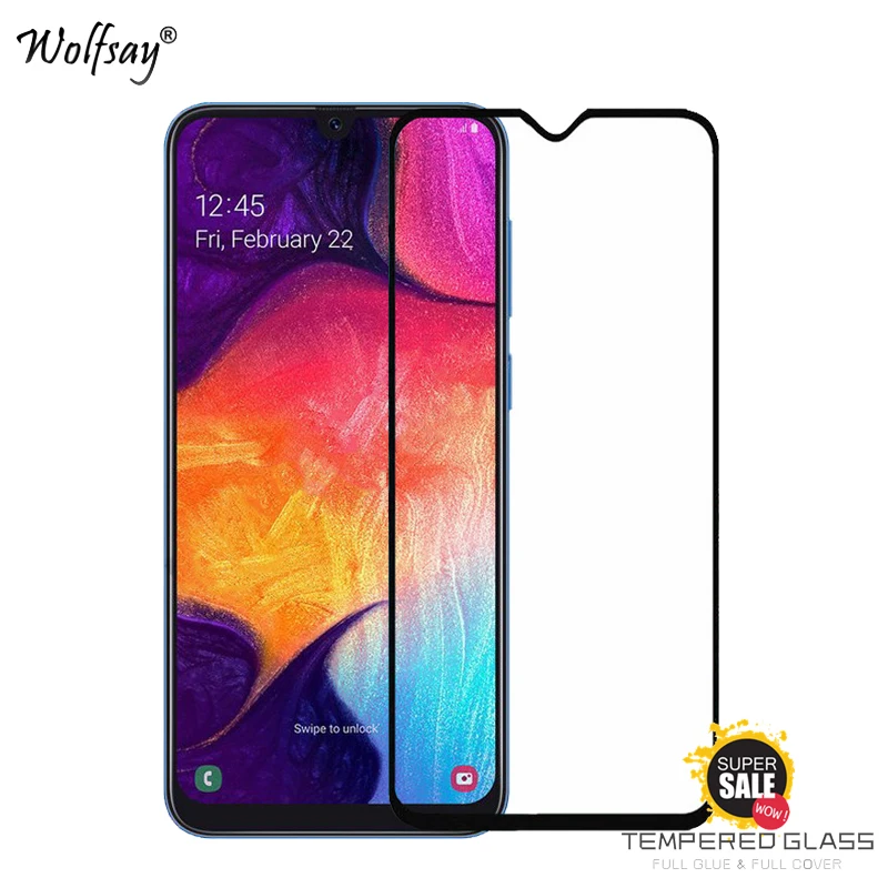 Protector de pantalla de vidrio templado para Samsung Galaxy A30, Protector de vidrio templado para Samsung Galaxy A30, pel&iacute;cula para Samsung A30, 2 uds.-0