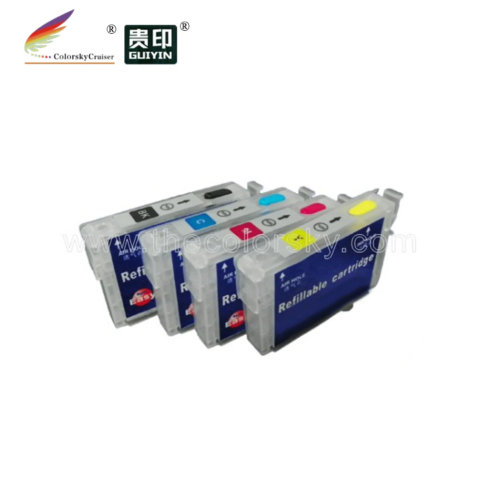 

(RCE1411) refillable refill ink cartridge for Epson T1411 - T1414 T141 T 141 BK/C/M/Y ME 33 320 me33 me320 (with ARC chip)