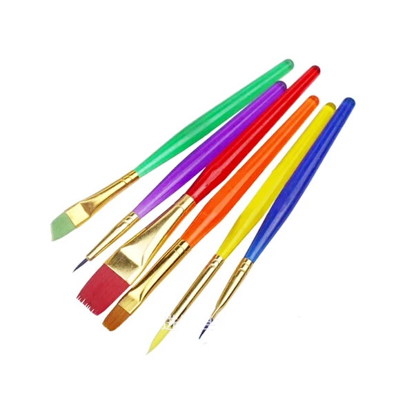 6 шт. кисти для рисования на теле с короткой ручкой|Аппликатор теней век| |