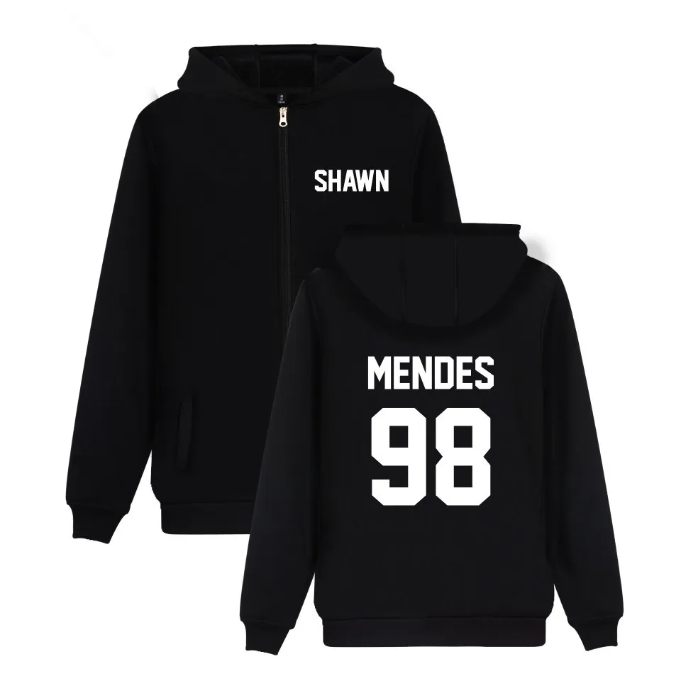 Весна 2020 Harajuku толстовки с капюшоном Shawn Mendes 98 буквенным принтом куртка пальто
