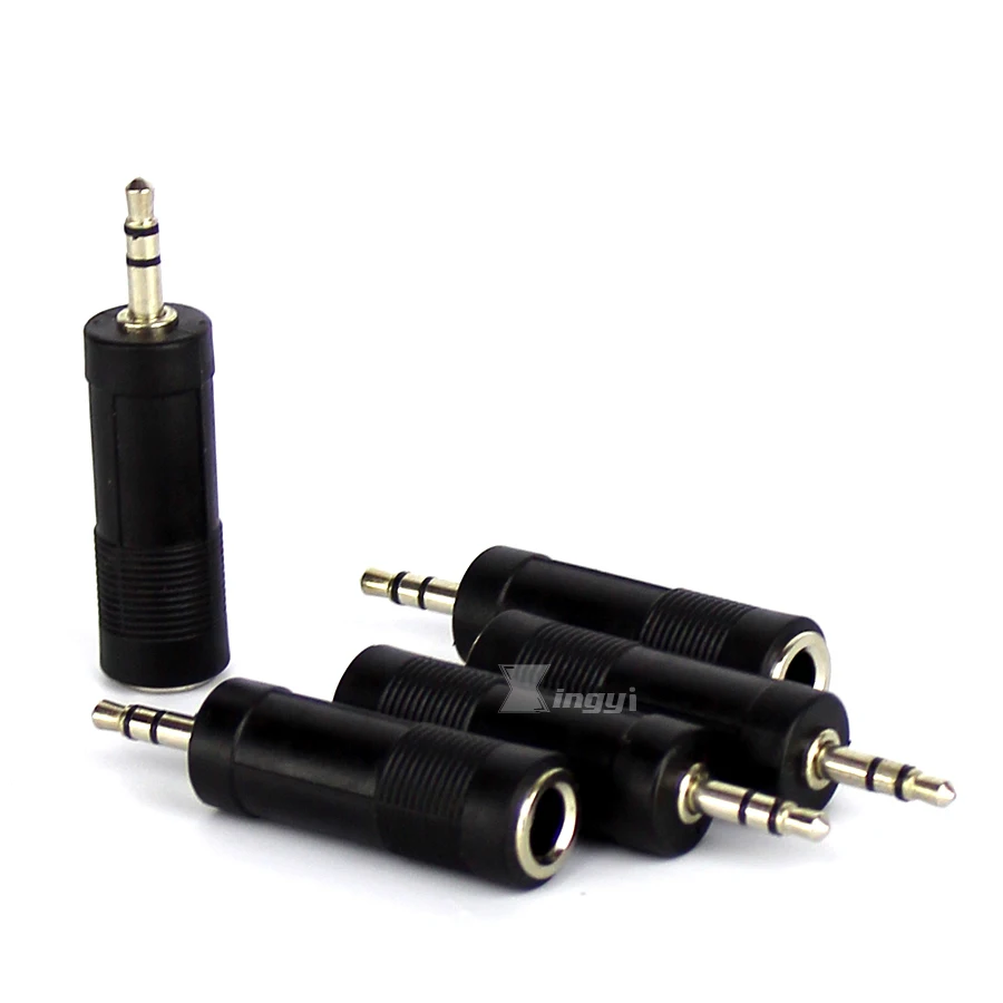 Переходник со штекера 3 5 мм на гнездо 6 2 шт.|3.5mm male|3.5mm male to 6.5mmjack stereo |