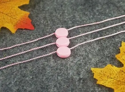 Pink 1000 шт., 18 цветов, бирка, веревка, защелкивающийся замок, круглый конец, бирка, строчка, застежка, маленькие ювелирные изделия, маркировочные принадлежности - Цвет: Pink