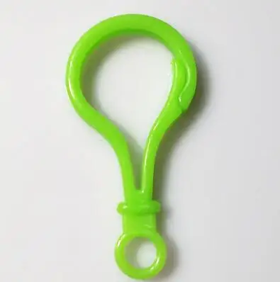 light green 100 шт., пластиковая цветная пряжка в форме лампы, застежка-карабин, сделай сам, рукоделие, ручная работа, сумка, кошелек, игрушка, кукла, инструмент - Цвет: light green
