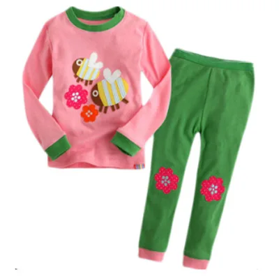 Дети пижамы набор детей девочки мальчики Мультфильм Повседневная infantil дети