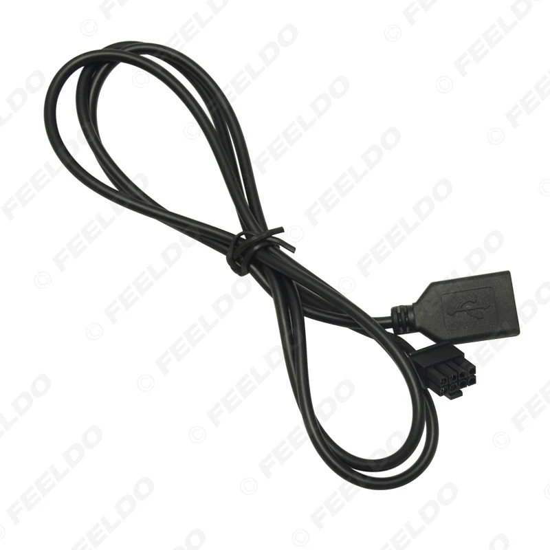 FEELDO 1 шт. автомобильный аудио Женский USB кабель адаптер 4Pin разъем для Chery Qiyun/Fulwin CD