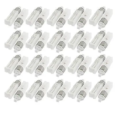 

Spring Loaded Self Locking Push Button Switch Locking 8 Pin White