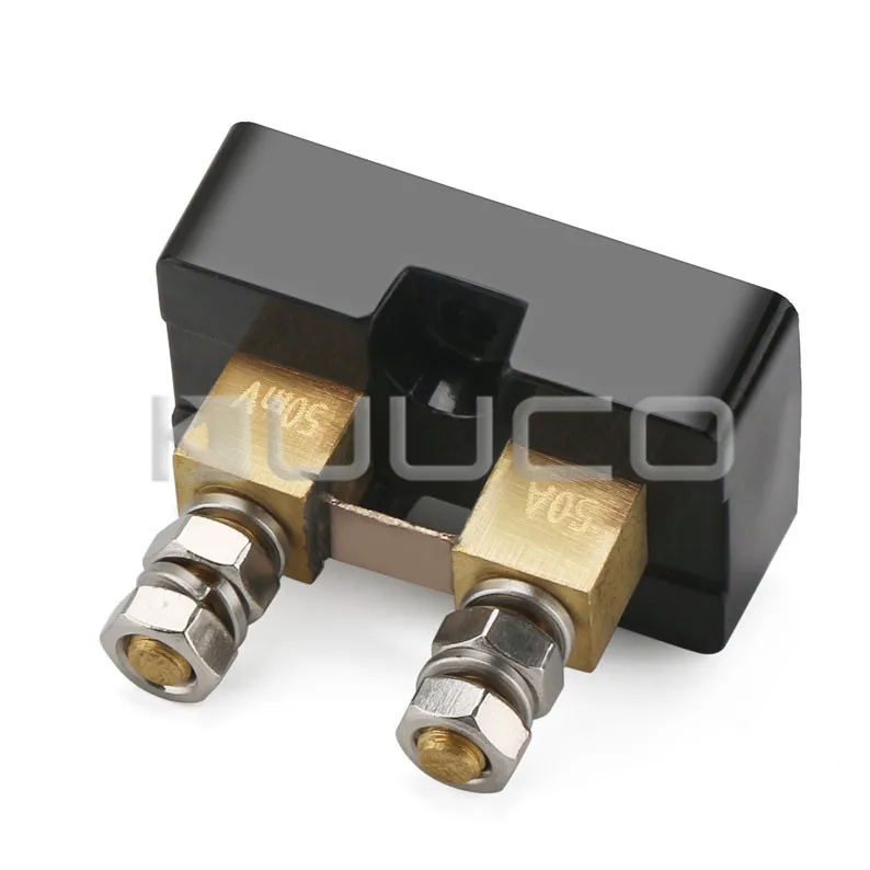 DC Шунт 50A 50мв Высокая точность электрический ток шунт Резистор Комплект для