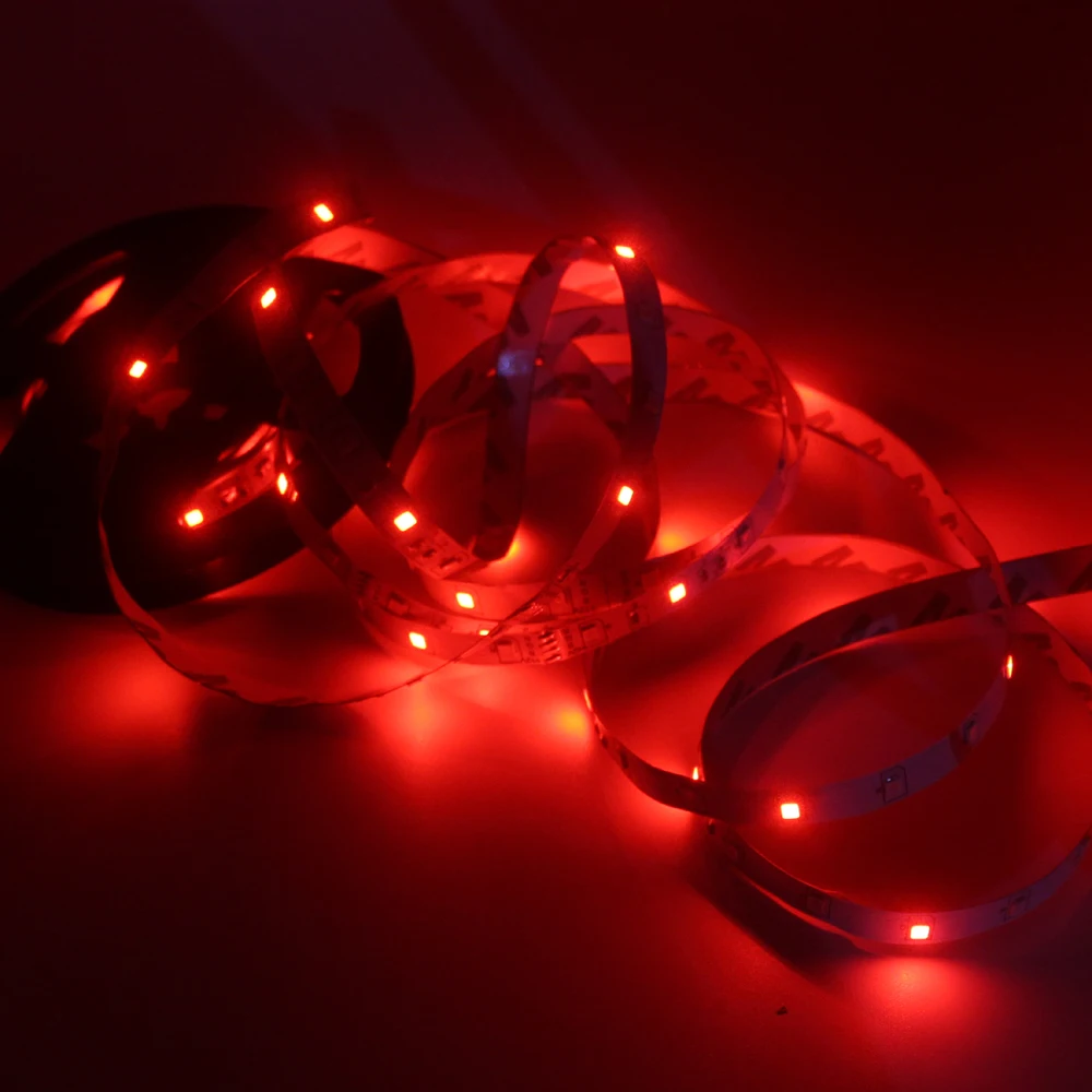 5 м/рулон RGB теплый холодный белый красный зеленый синий желтый Гибкая 3528