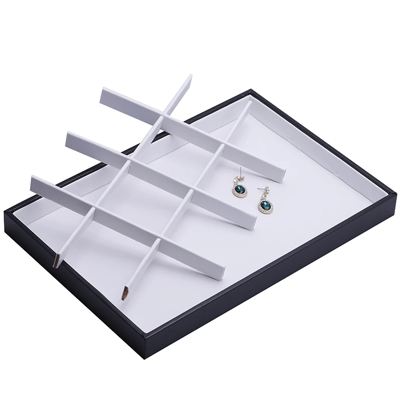 1 шт. кожаный деревянный браслет цепочка белая Витрина коробка лоток 14x9&quot|box