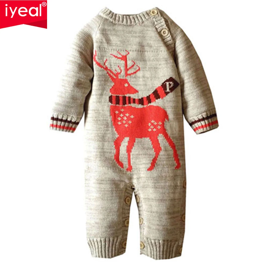 Зимние детские комбинезоны IYEAL плотная детская одежда теплый комбинезон для