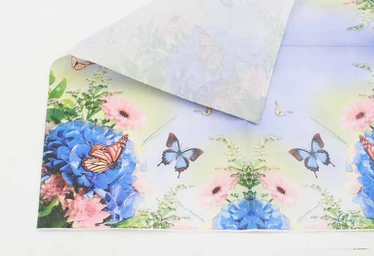 Ynaayu 20pcs/set Blue Paper Napkins High Grade Party Supplies Butterfly Disposable Tableware For Event Decoration | Дом и сад