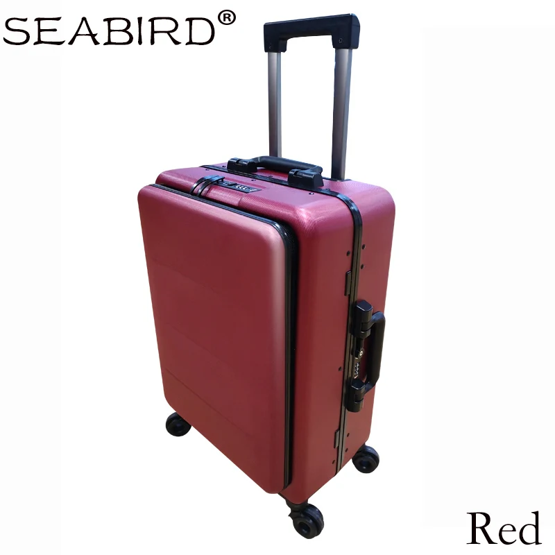 SEABIRD, 20 дюймов, 24 дюйма, алюминиевая рама, чемодан для путешествий, чемодан для переноски, тяга, чемодан на колесиках, чемодан на колесиках