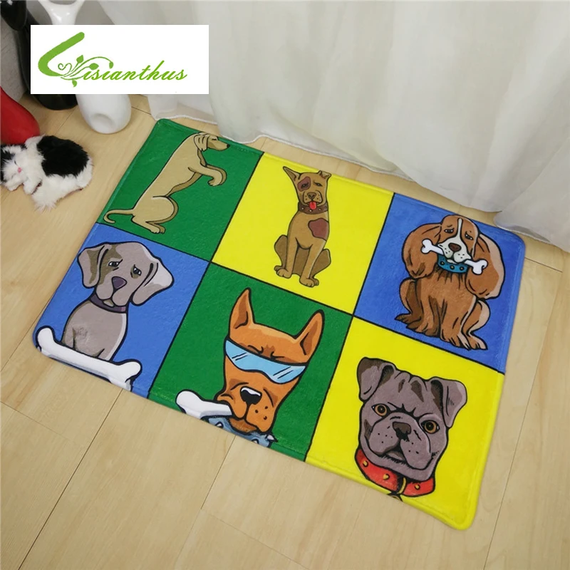 New Cartoon Animal Home Carpet Cat Dog Floor Carpets Rugs for Bedroom Bathroom Living Room Mats Kitchen Funny Entrance Mat | Дом и сад