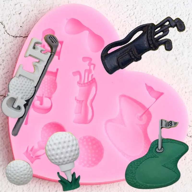 Golf Sport Glass Ball силиконовые формы для приготовления конфет шоколадная помадка