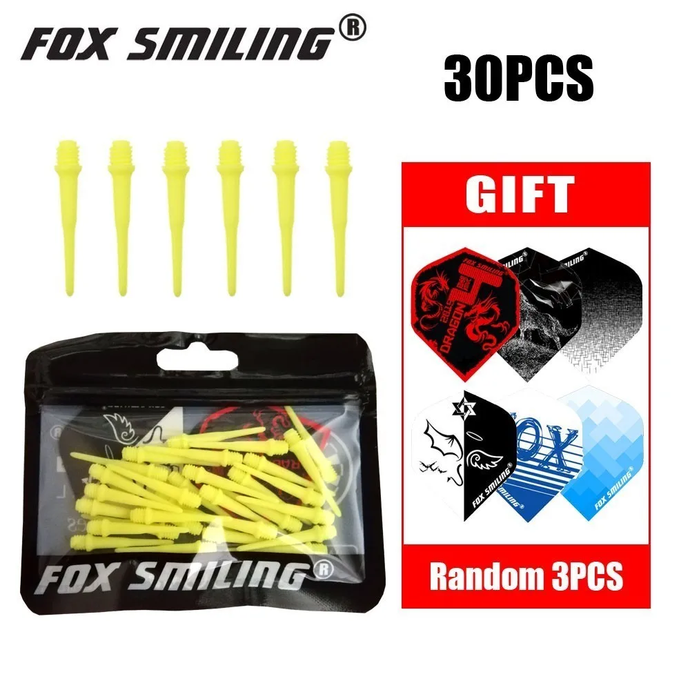 Fox Smiling 30 шт 25 мм 2BA нейлоновый мягкий наконечник для мягких наконечников дартс и