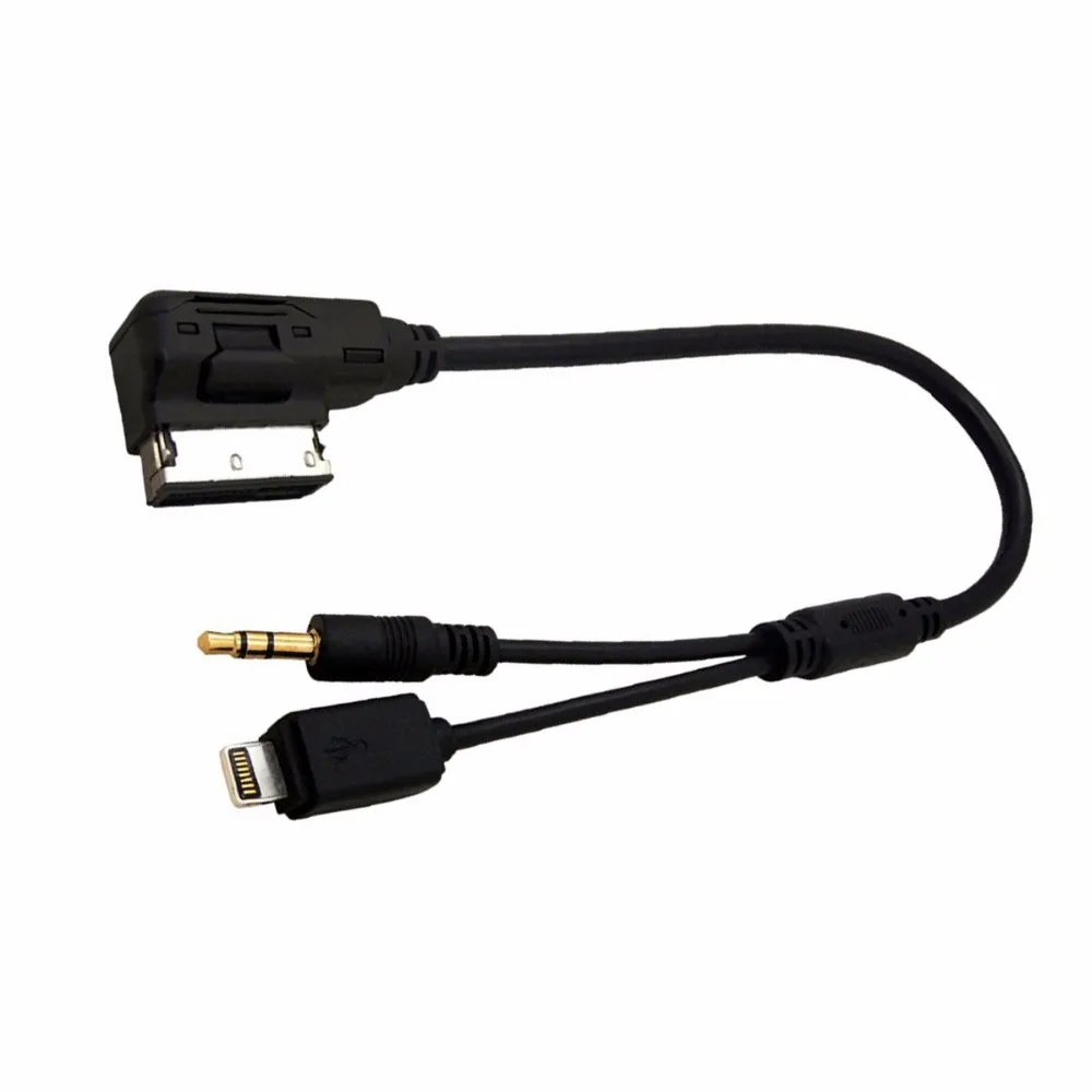 Кабель-переходник Cablecc CY Media In AMI MDI/Stereo 3 5 мм для автомобиля VW AUDI 2014 A4 A6 Q5 Q7 |