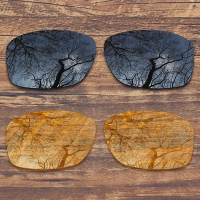 Black and Yellow ToughAsNails поляризованные Сменные линзы для Окли Юпитер квадратные солнечные очки-несколько вариантов - Цвет линз: Black and Yellow