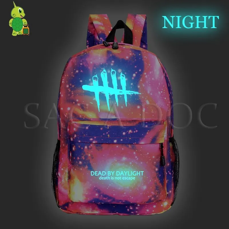 Рюкзак Dead By Daylight, светящиеся школьные сумки Galaxy для подростков, девочек и мальчиков, дорожные рюкзаки, Детские рюкзаки, подарок фанатам