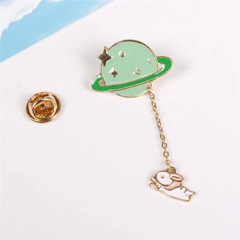 XQ с бесплатной доставкой значок изображением планеты омлет отворотом булавка